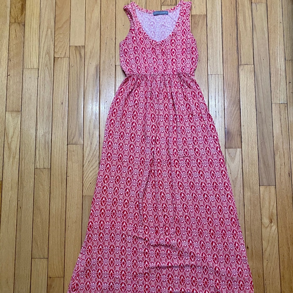 Fun pattern maxi dress